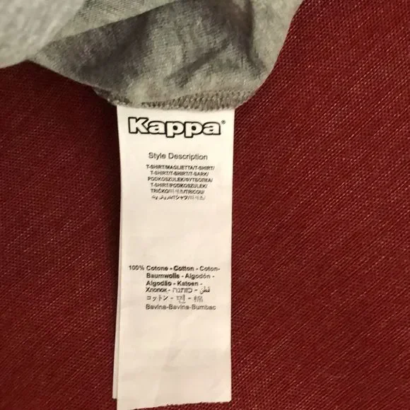 Kappa Logo Cromok T-shirt Grey Medium Melange - Picture 7 of 7